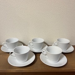 コーヒーカップ、ソーサー5セット　食器　tognana
