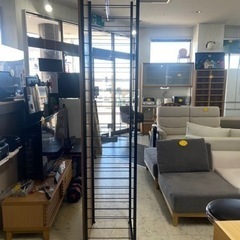 ブルックリン風間仕切り収納 ハンガー2段 幅60cm