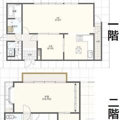 亀岡戸建　築27年　三方角地　駐車2台　庭　