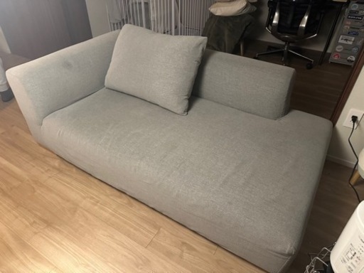 Rigna リグナ ピアーナソファ グレー クッション付 丸洗い◎ カバー買替◎
