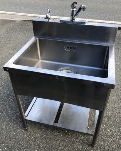 ⭐︎中古品　1槽シンク　750×600×800mm  厨房用品⭐︎