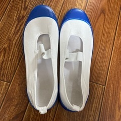 上靴　ブルー　24.5【美品】