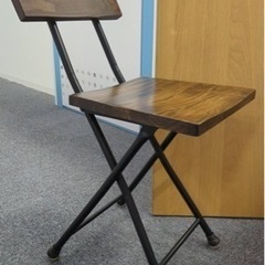 【ネット決済】天然木　折り畳み椅子　2脚