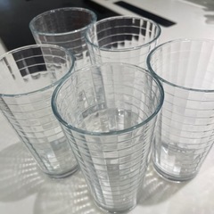 グラス　透明　5個セット