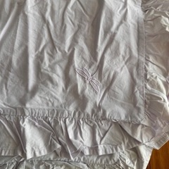 枕カバー2枚　紫　刺繍