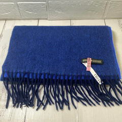 CASHMERE マフラー リバーシブル ブルー 厳選された素材