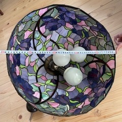 ステンドグラス天井釣りランプ　50㎝　アンティーク