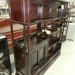 唐木違い棚 唐木飾り棚【モノ市場東海店】141