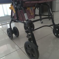 ★ジモティ割あり★ 島製作所 シルバーカー　エアウォーカー ピンク H80-89×D45.5×W58.5 クリーニング済み HJ1955 ☆ジモティ割あり☆ 島製作所 シルバーカー エアウォーカー ピンク H80