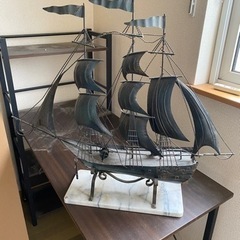 ブリキ アイアン 帆船 アンティーク