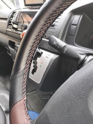 新品本革ハンドルカバー（ステアリングカバー）編み込み式取付工賃込  