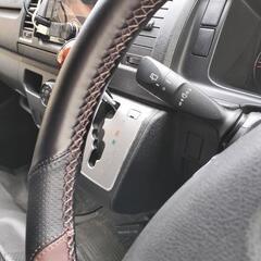 新品本革ハンドルカバー（ステアリングカバー）編み込み式　取付工賃込