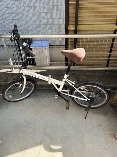 中古美品FOLDY6速ギア付き折りたたみ自転車