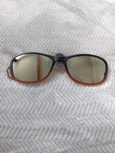 タレックス クリップオン ハーフブラウン サングラス TALEX 偏光