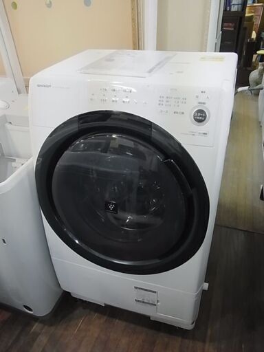 セール中につき、通常特価82,478円より15,000円引きの67,478円!　SHARP　シャープ　2021年製　ドラム式洗濯乾燥機　ES-S7F　容量7kg　低騒音タイプ