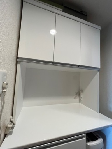 お取引中2/1まで！ニトリ食器棚 レジューム 90cm幅（オプション高機能