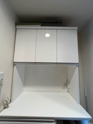 お取引中2/1まで！ニトリ食器棚 レジューム 90cm幅（オプション高機能