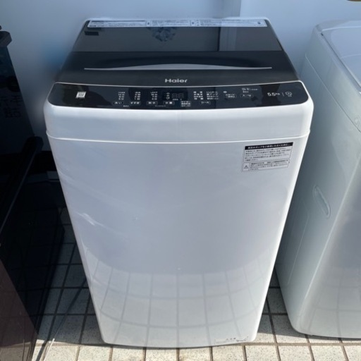 【洗濯機】 Haier 2022年製 5.5kg 全自動電気洗濯機 JW-U55A
