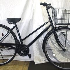 商談中「中古」27インチシティ/オートライト/外装6段変速/ブラック