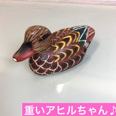 鴨◇カモ 置物 インテリア雑貨 手のひらサイズ 鳥 かわいい　癒し