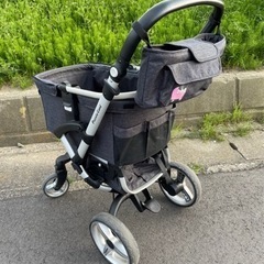 ピッコロカーネ ベント ペットカート 多機能 大容量収納 フレーム取り外し可 折りたたみ 折り畳み フード 日除け 正面 対面 多頭 ペットキャリー バギー Piccolo Cane VENTO