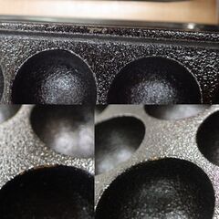 【引取限定】下野金属 AKS 関西式たこ焼機 都市ガス 28穴 2連 12A 13A用 小玉 ガス台のみ 業務用 未使用 開封品【ハンズクラフト八幡西店】