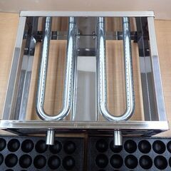 【引取限定】下野金属 AKS 関西式たこ焼機 都市ガス 28穴 2連 12A 13A用 小玉 ガス台のみ 業務用 未使用 開封品【ハンズクラフト八幡西店】