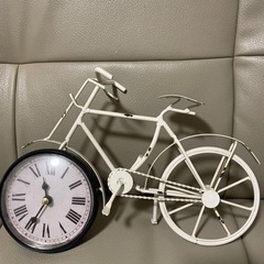 アンティーク調　自転車　時計