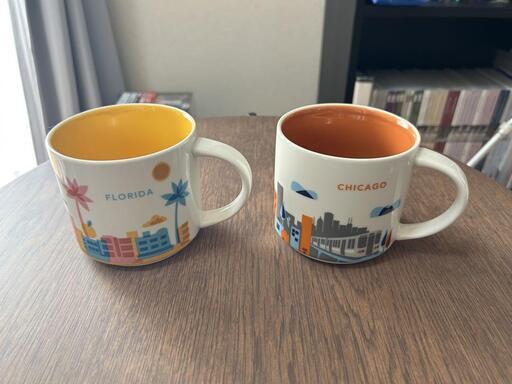 スターバックス　ビーンゼア　シカゴ＆フロリダ　マグセット　良品