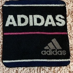 タオルハンカチ　ADIDAS  21×21センチ