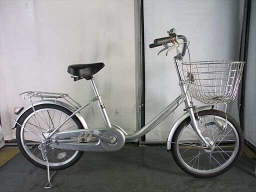 D263　★限定特価★ 中古自転車 【　20インチ　　シルバー　LEDオートライト 】