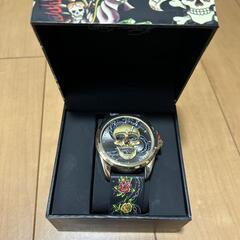 Ed Hardy エドハーディー 腕時計 ドクロ 未使用
