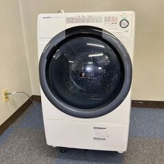 稼動品】SHARP シャープ ドラム式洗濯乾燥機 ES-S7C-WR 家電 稼動品
