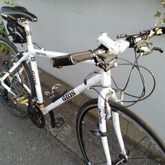 GIOS MISTRAL'17製 ホワイト クロスバイク□室内保管美品□引き取り限定