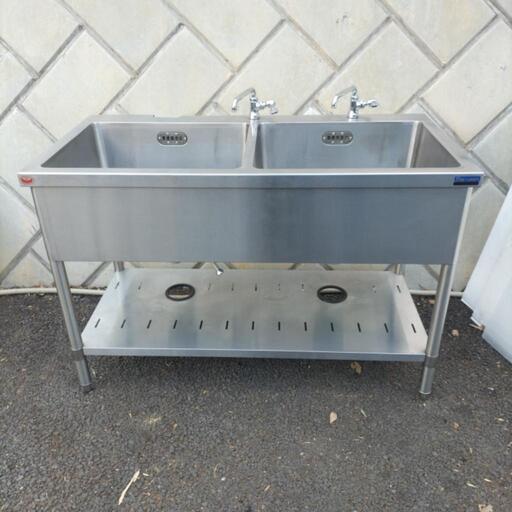 マルゼン　ステンレス業務用流し台2口