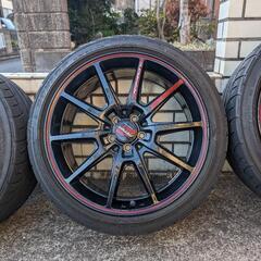 225/40R18＋アルミホイール 4本セット 100㎜・5穴