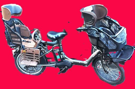 269２０インチ、チャイルドシート、２人乗り、３人乗り、１人乗り電動自転車  　電動自転車・リサイクル専門店　　ご試乗をしてから、ご購入できます。  バカ良心的な電動自転車屋土日もお子様と土足のまま、ご試乗可能です。  土日もお子様と土足のまま、いろいろなタイプの電動自転車のご試乗可能です。  安心の無料保証；点検サービス付きバカ良心的な中古電動自転車屋  後ろチャイルドシートをかごに変更して、１人乗りにもできます。  バッテリーは新品の９０％以上の性能です。