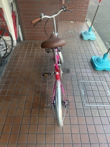 折りたたみ自転車 シマノ 6段変速 20インチ ピンク 女の子 大阪 美品 折りたたみ自転車 シマノ 6段変速 20インチ ピンク 女の子 大阪 美品
