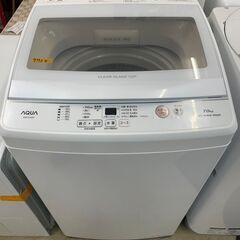 リサイクルショップどりーむ荒田店 No9719 洗濯機　７ｋｇ　アクア　２０２２年製　高年式♪　美品♪　動作確認ＯＫ♪
