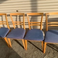 B600 ASAHIKAWA 旭川家具　テーブル＋チェアセット　ダイニングテーブル　椅子4脚