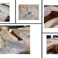 a55 無垢 一本木造り 座卓 厚み36㎝