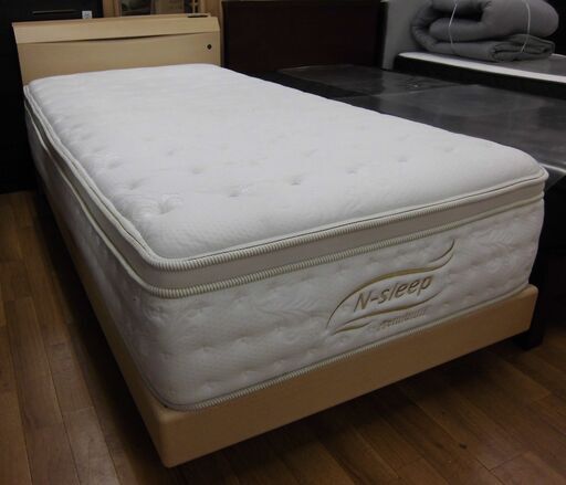 R233 NITORI 最高級 シングルベッド、N-Sleep Premium 30cm マットレス付き、Used・美品