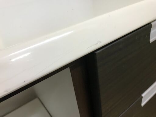 FU699】☆ニトリ 2枚扉食器棚 ダリア80 ブラウン 【公式通販】