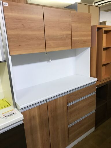 【FU700】★サンコウ 3枚扉システムキッチンボード ナチュラル ミール120\t