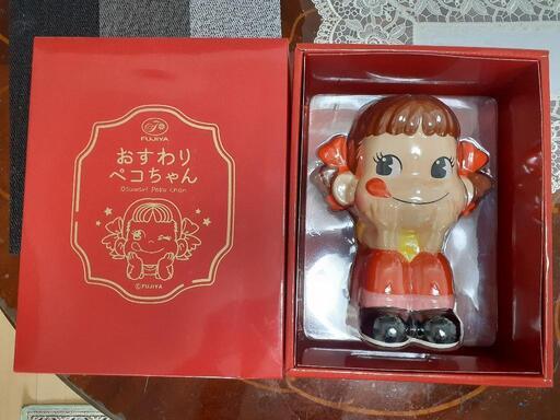 不二家　おすわりペコちゃん　陶器