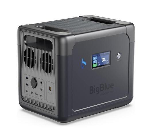 現物写真掲載 BigBlue ポータブル電源　大容量2500W 1843.2Wh　定価250.000円