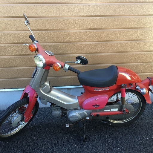 ホンダ　レトロな赤のスーパーカブ☆ 自賠責保険１２ヶ月残あり〜エンジン不安定です