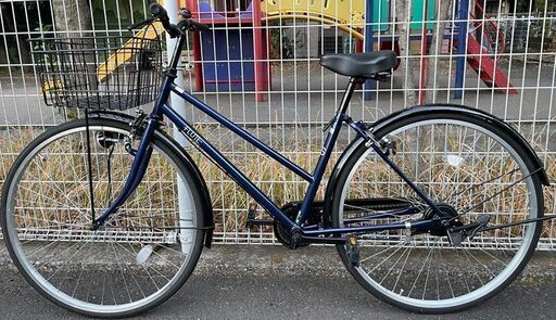 FLUTE-27インチ-シティーサイクル紺