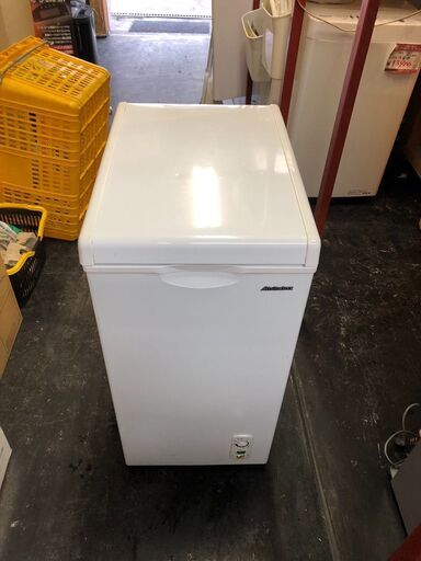 ☆中古￥10,800！Abitelax　60㍑1ドア冷凍庫（上開き）　家電　2018年製　ACF-603C型　幅41㎝ｘ奥行58㎝ｘ高さ83㎝　【BA131】