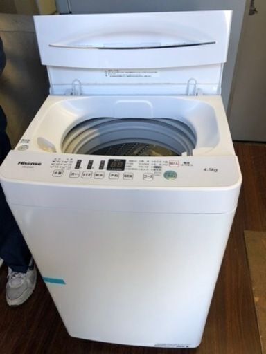 NO 450 ?福岡市内配送設置無料✨? ハイセンス 4．5kg全自動洗濯機 